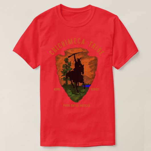 Chichimeca Tribe Native Mexican Indian Proud Retro T-shirt (Design voorkant)