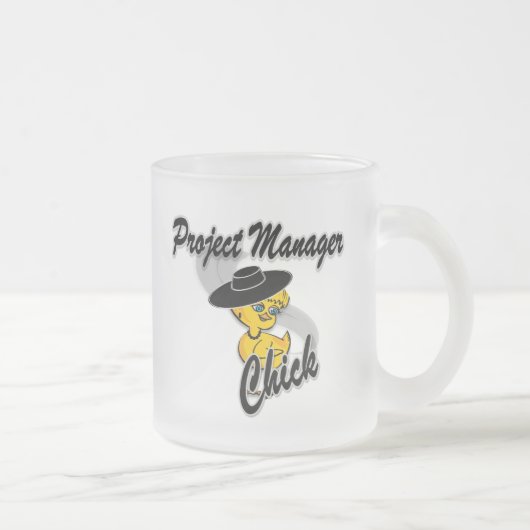 Chick 4 van de projectmanager matglas koffiemok (Rechts)