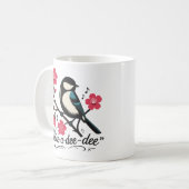Chick-a-dee-dee-dee mezenogelroep koffiemok (Voorkant links)