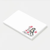 Chick-a-dee-dee-dee mezenogelroep post-it® notes (Schuin)