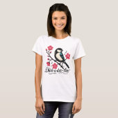 Chick-a-dee-dee-dee mezenogelroep t-shirt (Voorkant volledig)