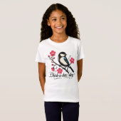 Chick-a-dee-dee-dee mezenogelroep t-shirt (Voorkant volledig)