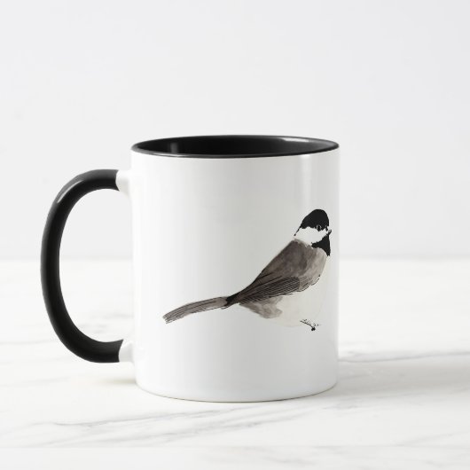 Chick-a-Deecaf (zwart handvat) Mok (Links)