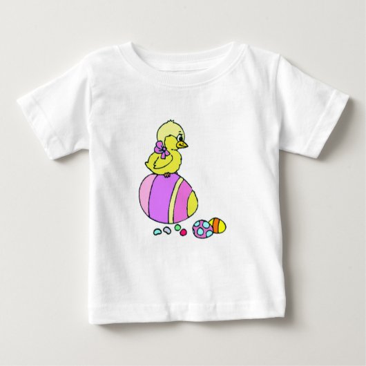 Chick and Eggs Baby T-Shirt (Voorkant)