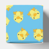 Chick Baby shower Blue Bedankdoosjes (Bovenkant)