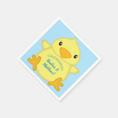 Chick Baby shower Blue Servet (Hoek)