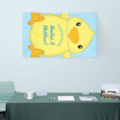 Chick Baby shower Blue Spandoek (Beurs)