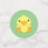 Chick Baby shower Green Confetti (Kleine voorkant)