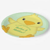 Chick Baby shower Green Papieren Bordje (Gekanteld)