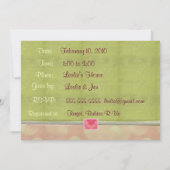 Chick baby shower-uitnodiging kaart (Achterkant)