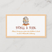 Chick Bird Neutral Breng een Boek Baby shower Informatiekaartje (Voorkant)