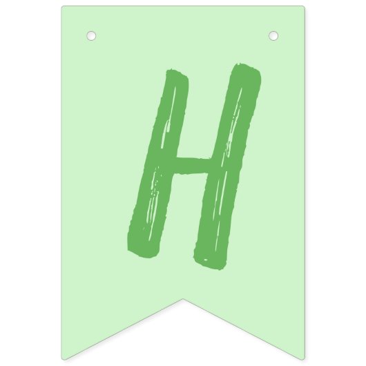 Chick Birthday Party Green Vlaggetjes (Tweede vlag)