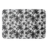 Chick Black + White Palm Tree Patroon Badmat (Voorkant)