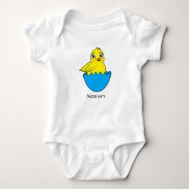 Chick broeden uit een blauw ei Bodysuit