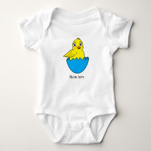 Chick broeden uit een blauw ei Bodysuit (Voorkant)