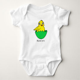 Chick broeden uit een groen ei Bodysuit