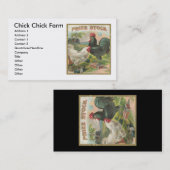 Chick Chick Boerderij Visitekaartje (Voorkant / Achterkant)