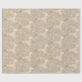 Chick Copper Roos Gold kerstrender Cadeaupapier (Vlak)