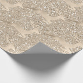 Chick Copper Roos Gold kerstrender Cadeaupapier (Hoek)