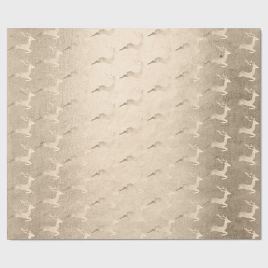 Chick Copper Roos Gold kerstrender Cadeaupapier (Vlak)