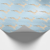 Chick Copper Roos Gold kerstrender Cadeaupapier (Hoek)