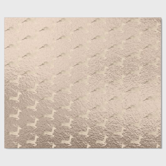 Chick Copper Roos Gold kerstrender Cadeaupapier (Vlak)