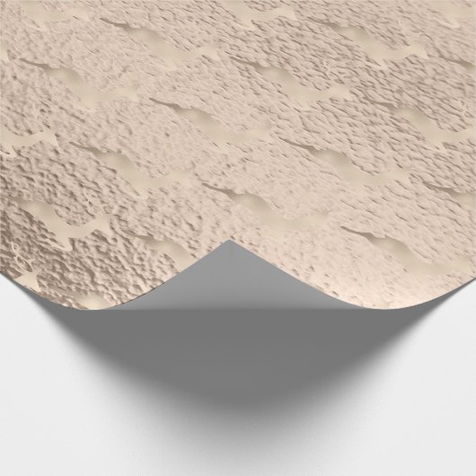 Chick Copper Roos Gold kerstrender Cadeaupapier (Hoek)