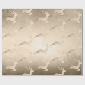 Chick Copper Roos Gold kerstrender Cadeaupapier (Vlak)