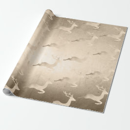 Chick Copper Roos Gold kerstrender Cadeaupapier