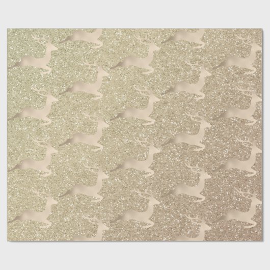 Chick Copper Roos Gold kerstrender Cadeaupapier (Vlak)