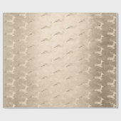 Chick Copper Roos Gold kerstrender Cadeaupapier (Vlak)