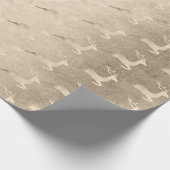 Chick Copper Roos Gold kerstrender Cadeaupapier (Hoek)