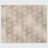 Chick Copper Roos Gold kerstrender Cadeaupapier (Vlak)