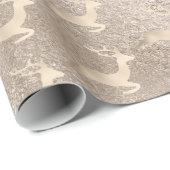 Chick Copper Roos Gold kerstrender Cadeaupapier (Rol Hoek)