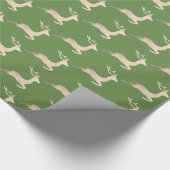 Chick Copper Roos Gold kerstrender Cadeaupapier (Hoek)