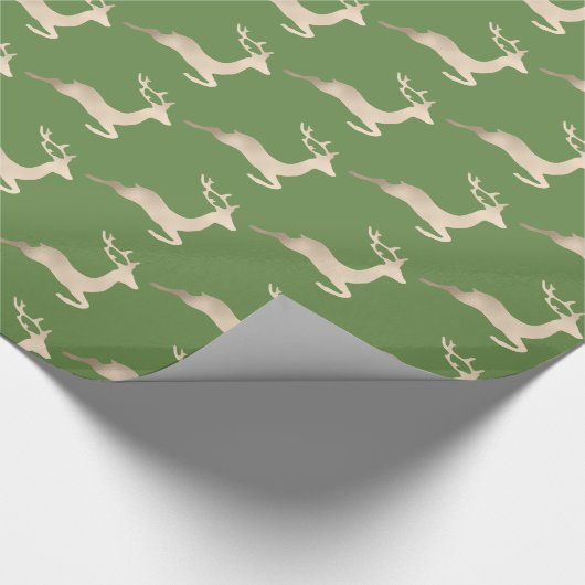 Chick Copper Roos Gold kerstrender Cadeaupapier (Hoek)