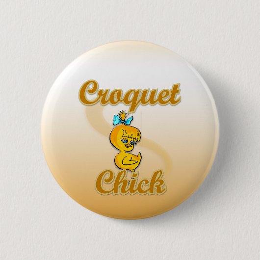 Chick Croquet Ronde Button 5,7 Cm (Voorkant)