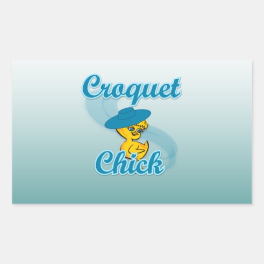 Chick Cross #3 Rechthoekige Sticker (Voorkant)