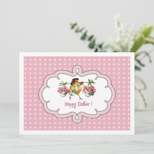  Chick Custom Paasbrunch Kaart (Staand voorkant)