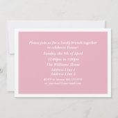 Chick Custom Paasbrunch Kaart (Achterkant)