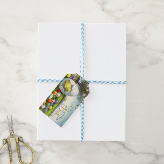  CHICK EASTER GIFT LABEL CADEAULABEL (Met Touw)