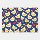 Chick en Kip Patroon Verpakking Papier Bladen Inpakpapier Vel (Voorkant 3)