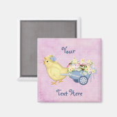 Chick en Winkelwagen Magneet (Voorkant / Achterkant)