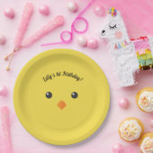 Chick Face Papieren Bordje (Feest)