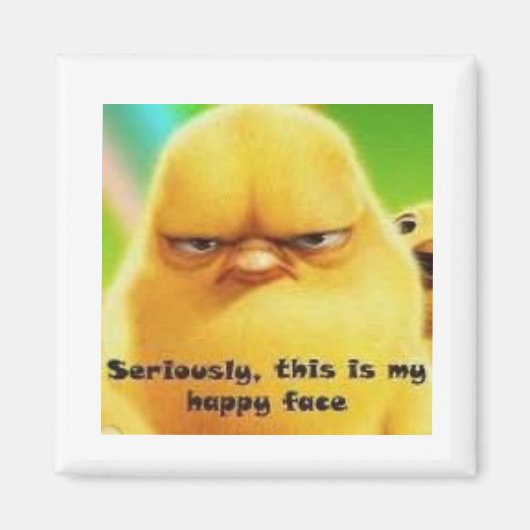 Chick Happy Face Magneet (Voorkant)