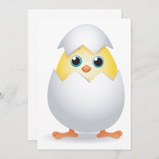 Chick Hatching Kaart (Voorkant / Achterkant)