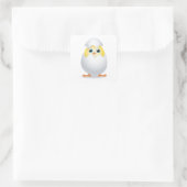Chick Hatching Vierkante Sticker (Tas)