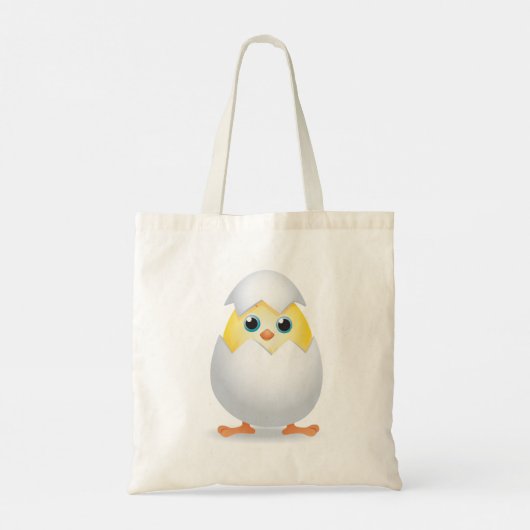Chick Hatching Yellow Chicken Canvas tas (Achterkant)