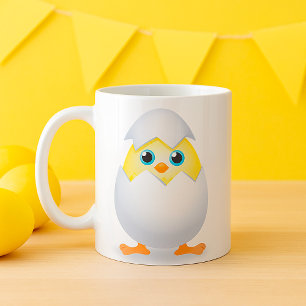 Chick Hatching Yellow Chicken Coffee Mok
