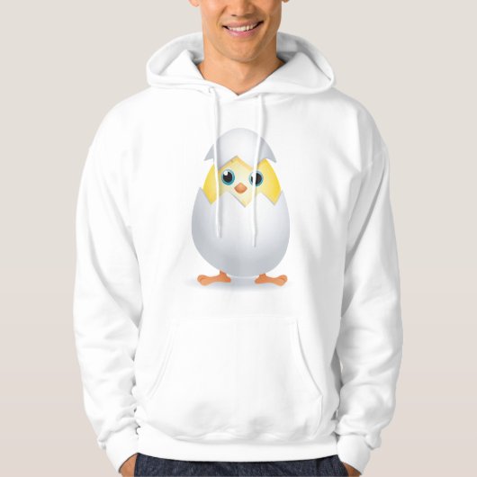 Chick Hatching Yellow Chicken Hoodie (Voorkant)